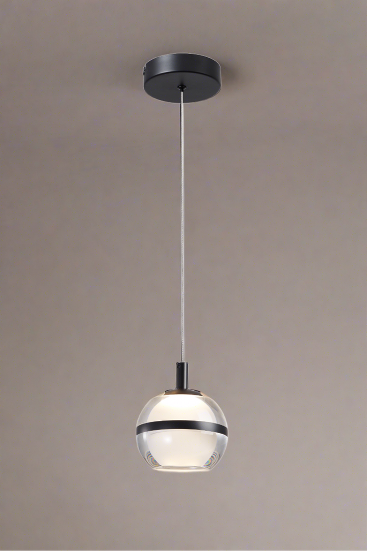 Forbes Single Kitchen Ceiling Pendant Light In Black