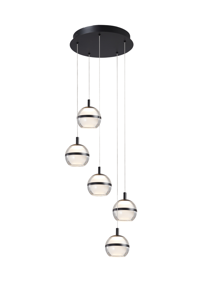 Forbes LED Staircase Pendant Black