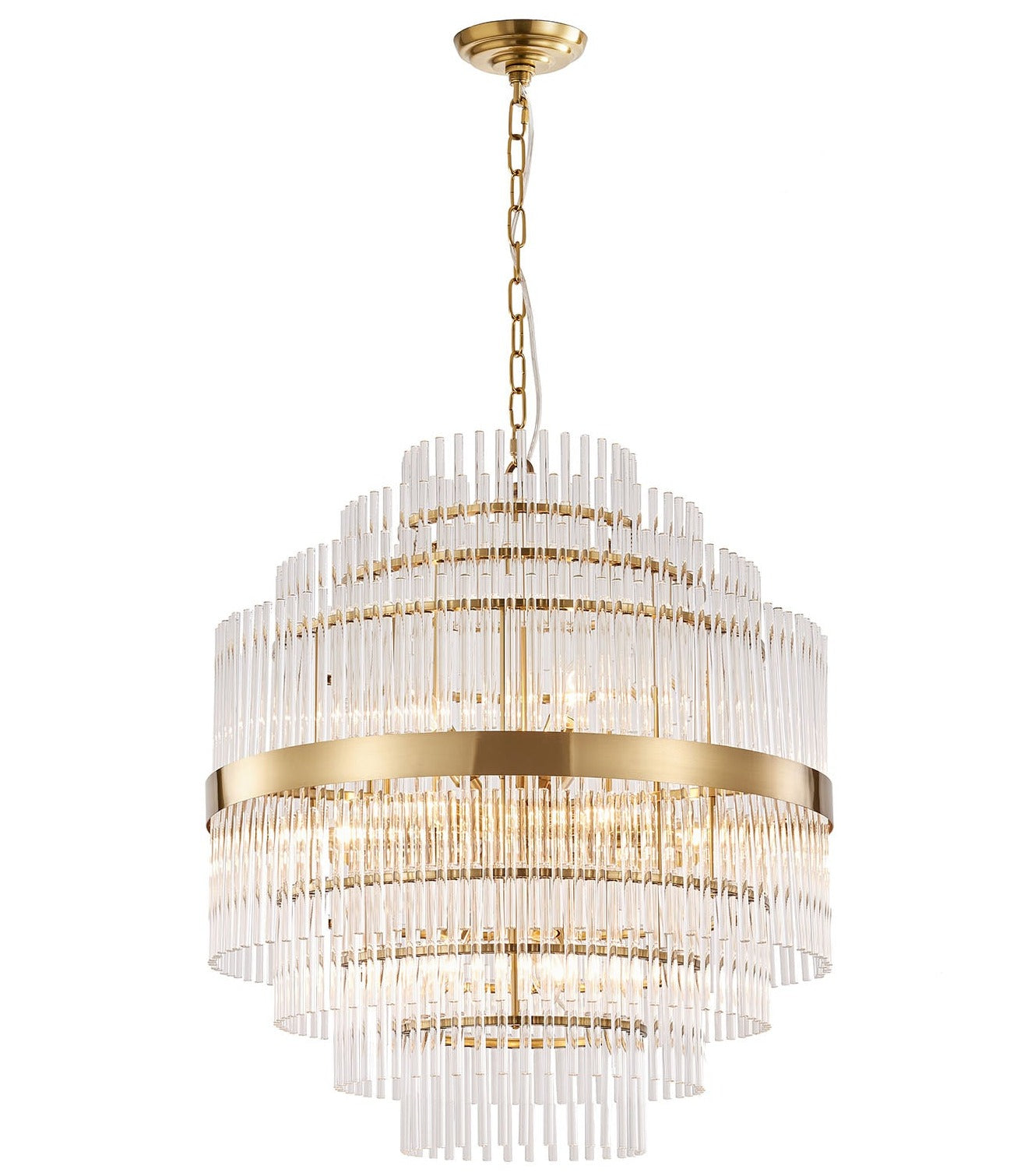 Gold statement deals chandelier