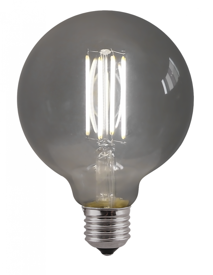 8W G125 Globe Light Bulb Smoked