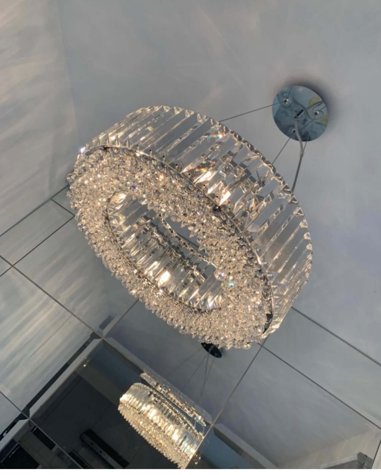 Crystal halo store chandelier 32