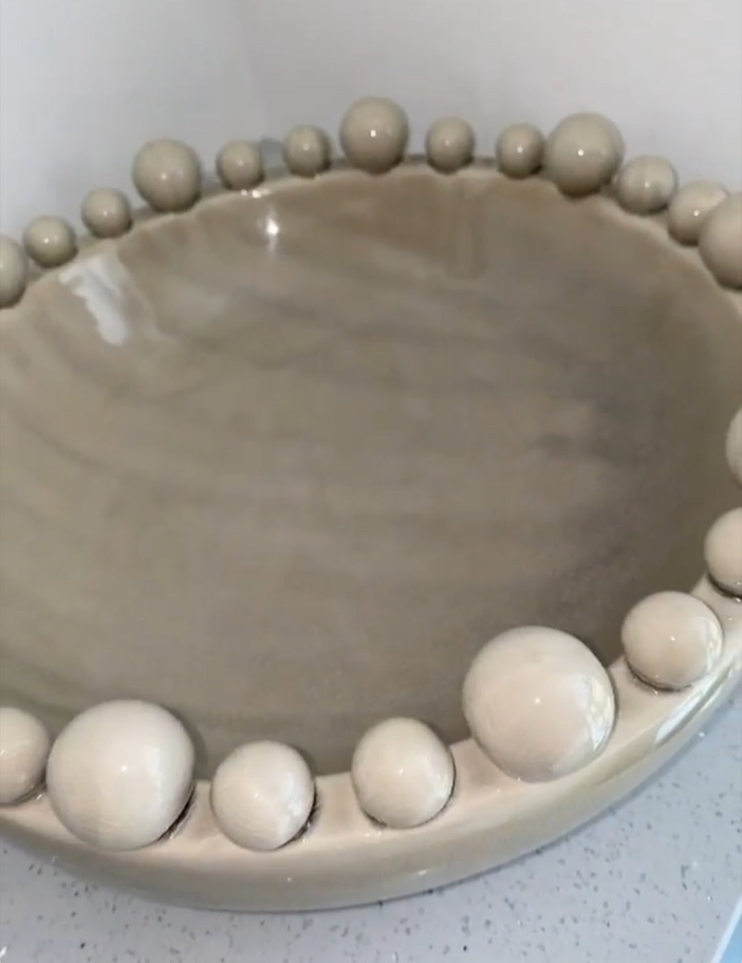 Cream Ceramic Bowl