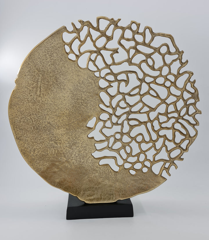 Gold Coral Sculpture