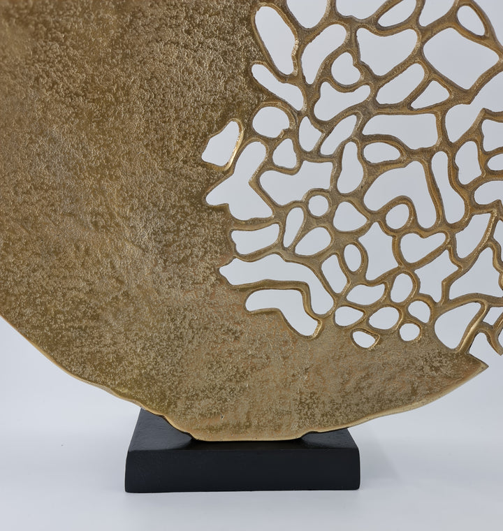 Gold Coral Sculpture