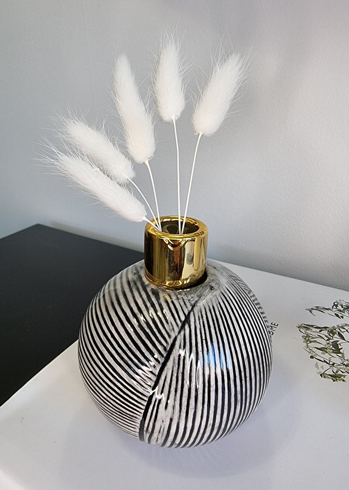 Gold Topped Bud Vase