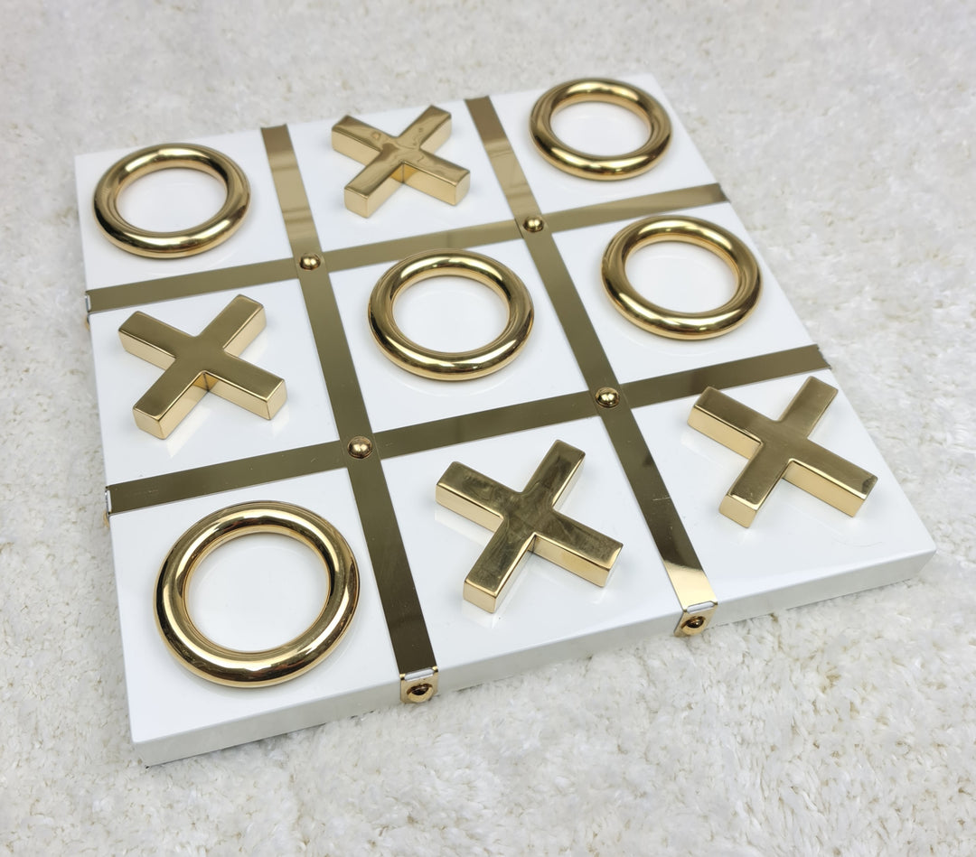 Gold Noughts And Crosses Board