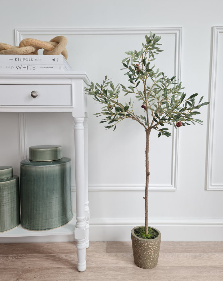 Luxury faux indoor olive tree