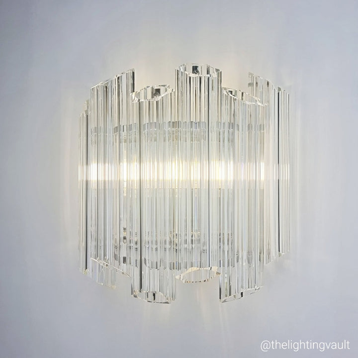 Gilbert extra large clear glass wall light