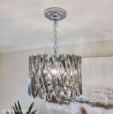 Devonport Small Chandelier / Flush Smoked