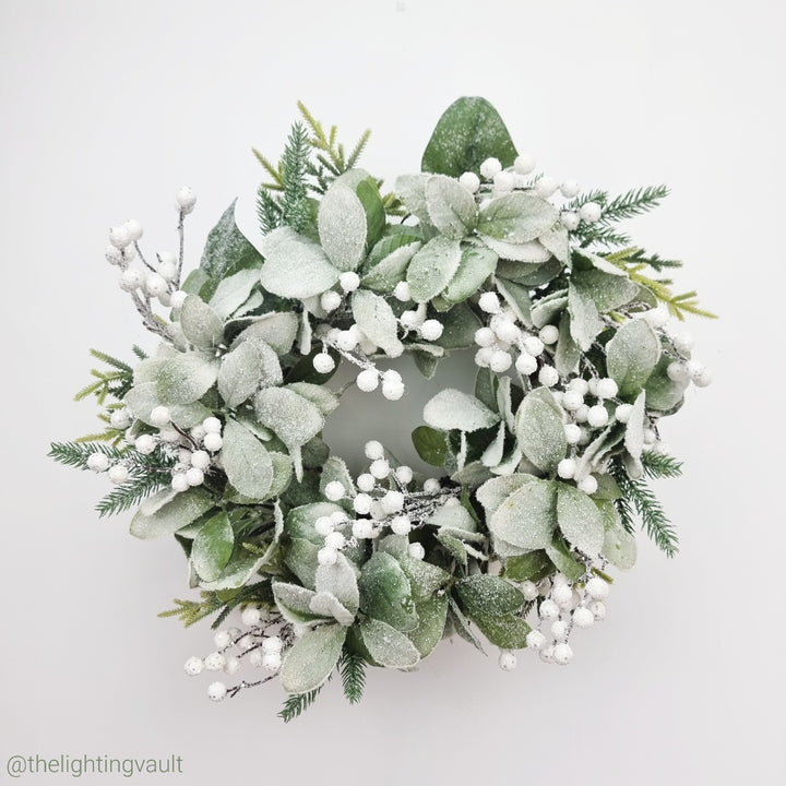 Luxury Frosted White Berry Christmas Wreath