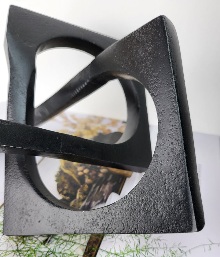 Black Abstract Sculpture