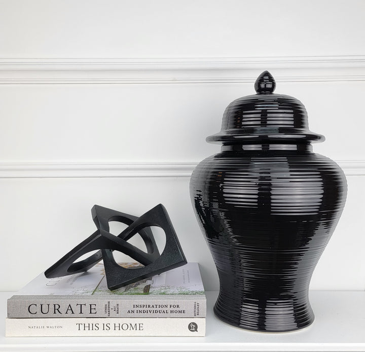 Black Abstract Sculpture