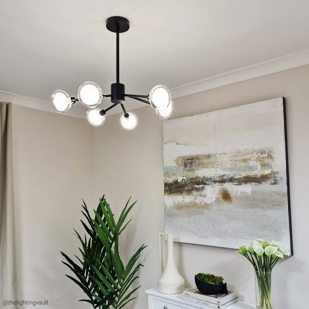Eden black ceiling pendant light