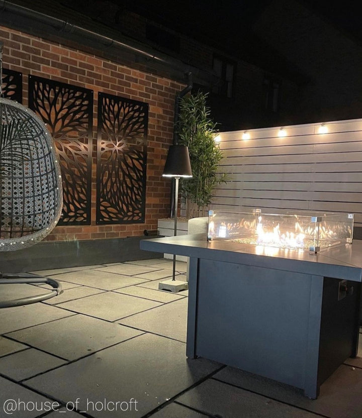 Melfi Black Outdoor Floor Lamp