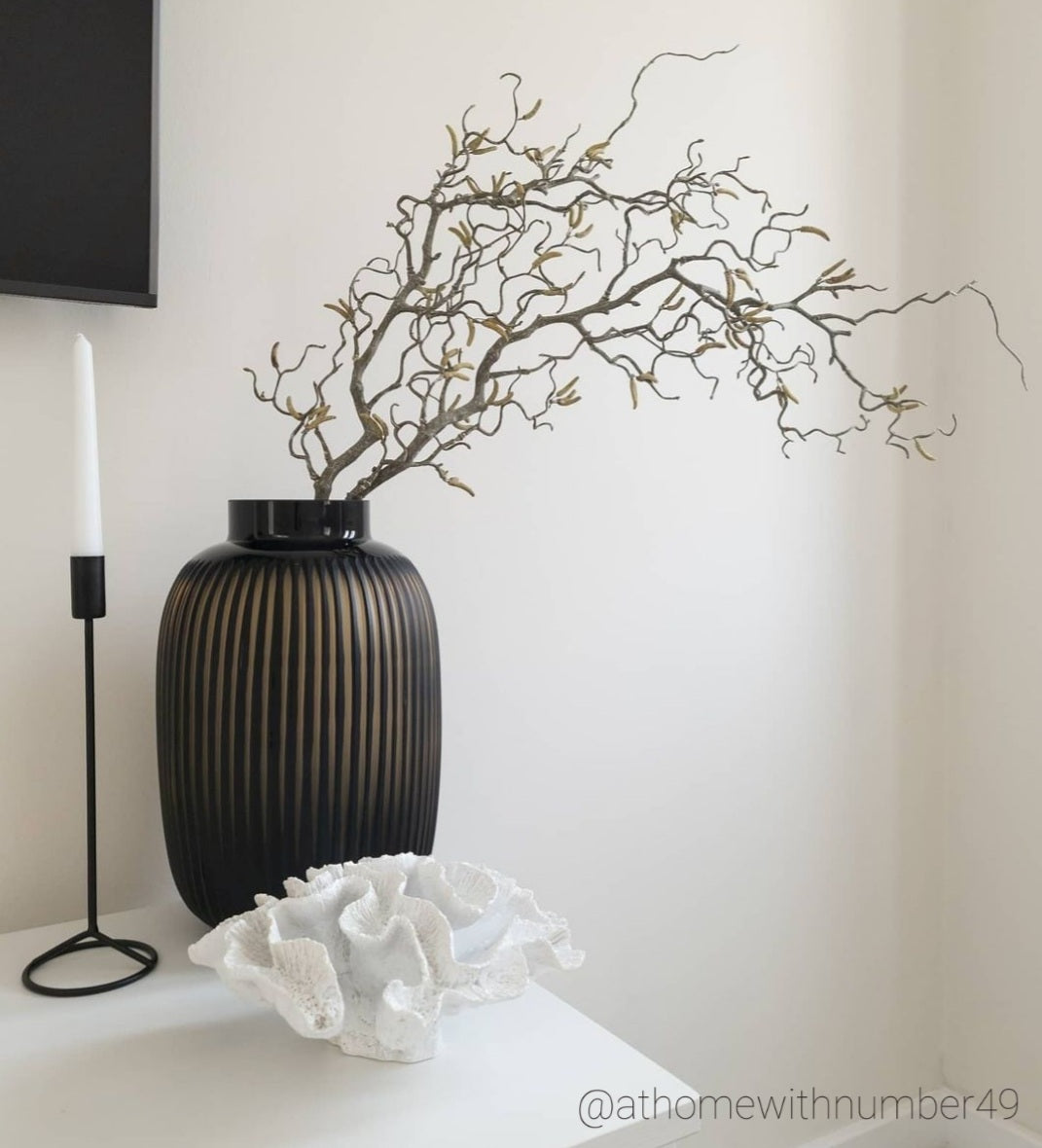 Luxury faux contorted willow branches