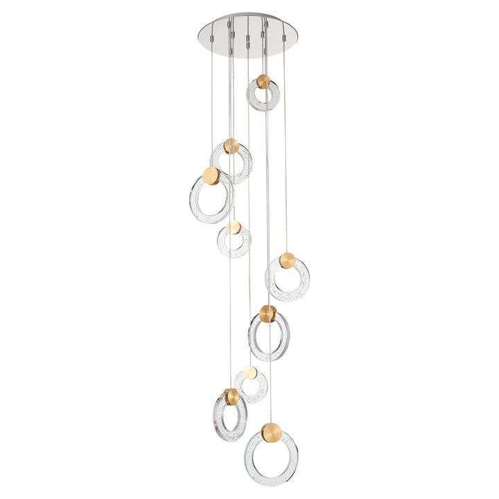 Toldeo Long Drop Gold Staircase Spiral Pendant Ceiling Light