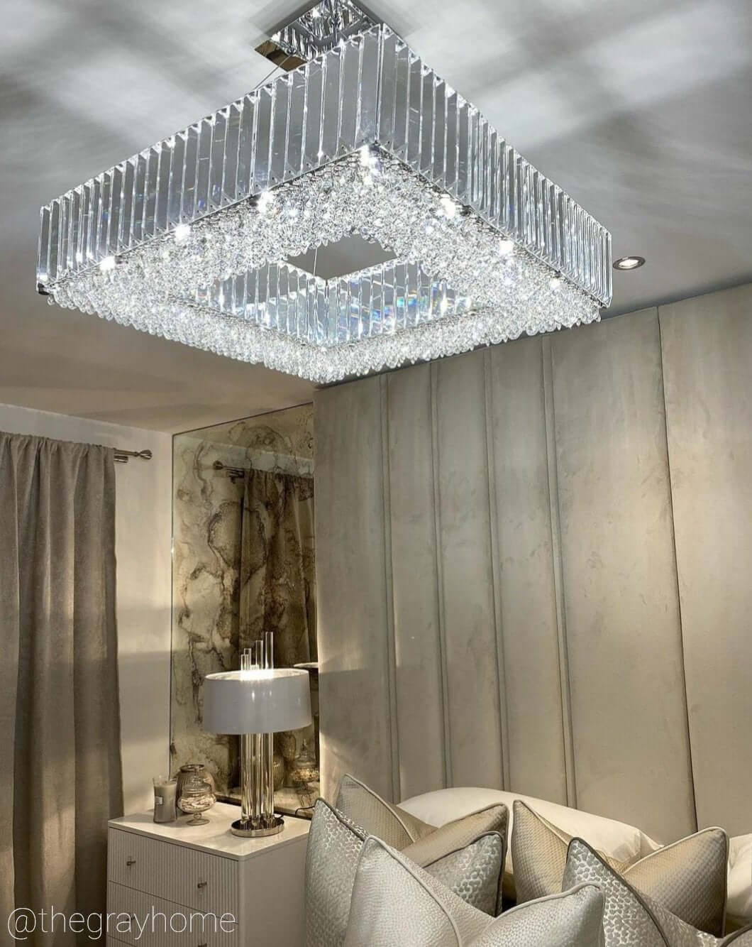 Crystal chandelier square deals
