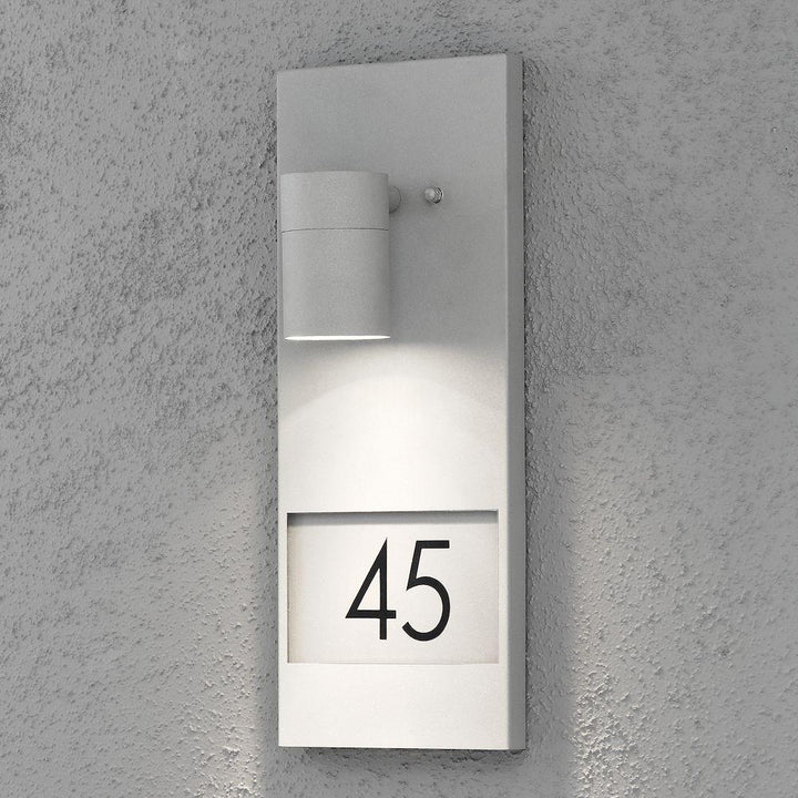 Outdoor Wall Light - Konstsmide Modena House Number Grey