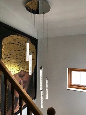 Sydney 7-Light Spiral Pendant Chandelier